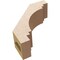 Ekena Millwork 3-inch W x 8-inch D x 8-inch H Pescadero Rough Cedar Woodgrain TimberThane Knee Brace, Primed BRCUR03X08X08PECRCPR - alternate 2